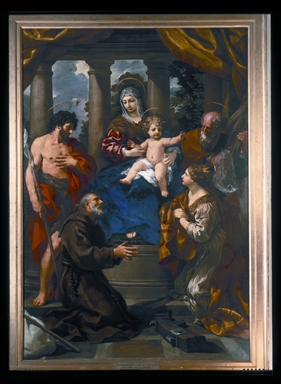 Madonna con Bambino, San Giovanni Battista, San Felice da Cantalice, Sant